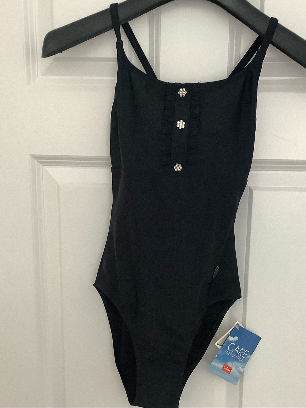 Triumph Black One-Piece Swimsuit with Rhinestone Accents